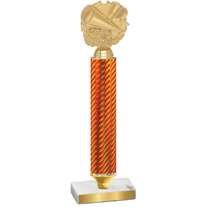 Value Orange Carbon Fiber Cheerleading Trophy