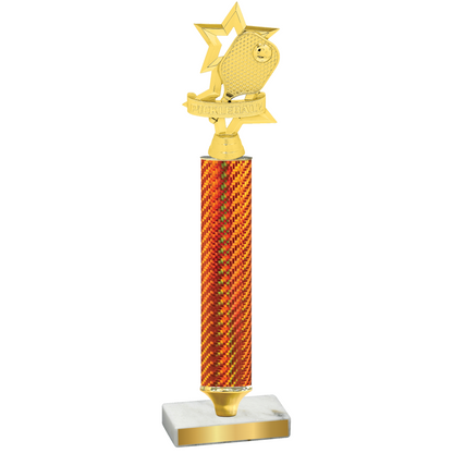 Value Orange Carbon Fiber Pickleball Trophy