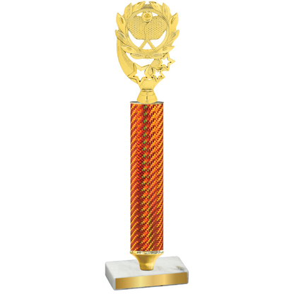 Value Orange Carbon Fiber Pickleball Trophy