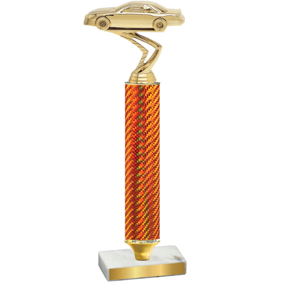 Value Orange Carbon Fiber Cars Trophy