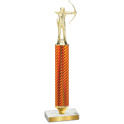 Value Orange Carbon Fiber Archery Trophy