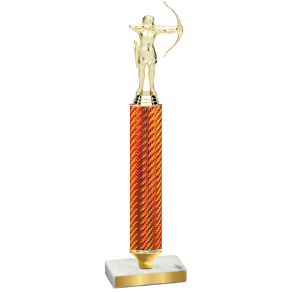 Value Orange Carbon Fiber Archery Trophy