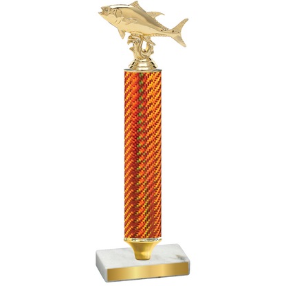 Value Orange Carbon Fiber Fishing Trophy