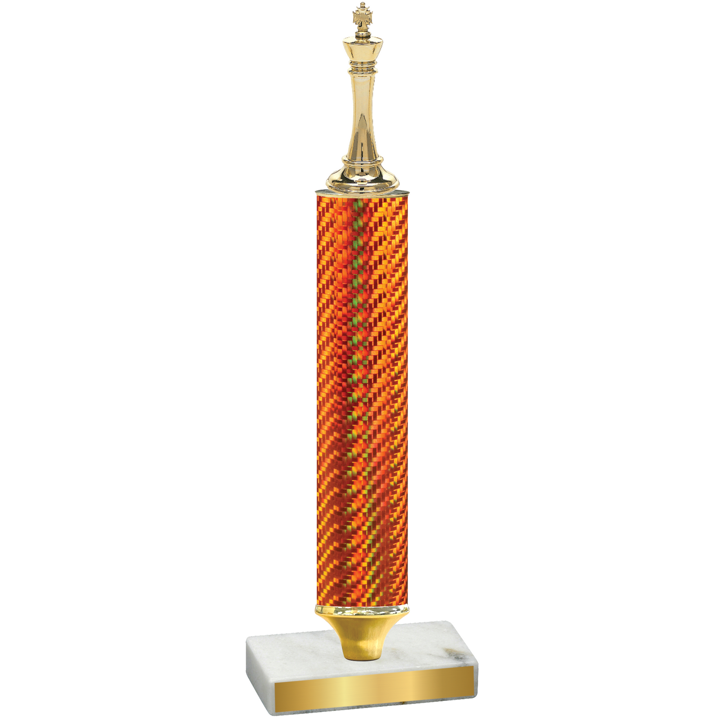 Value Orange Carbon Fiber Chess Trophy