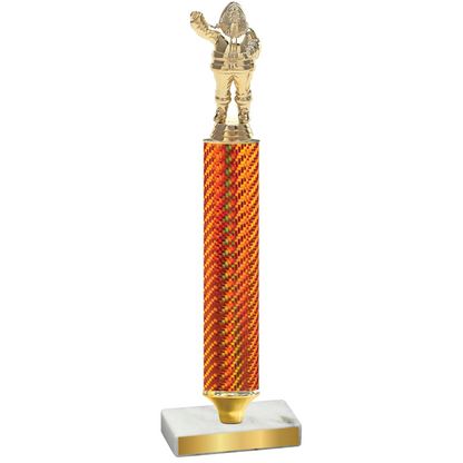 Value Orange Carbon Fiber Holiday Trophy