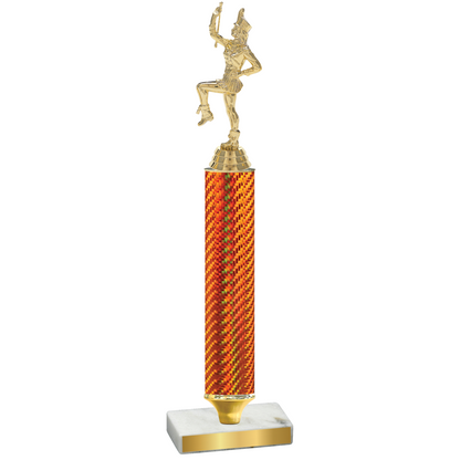 Value Orange Carbon Fiber Majorette Trophy