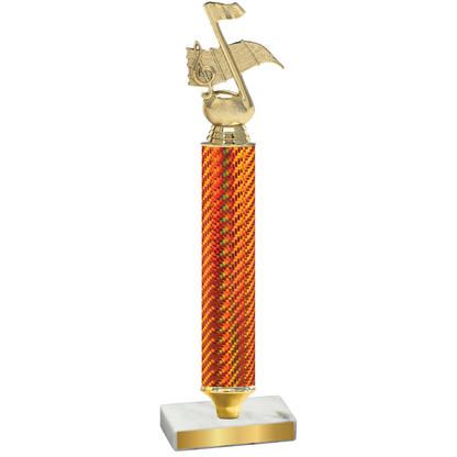 Value Orange Carbon Fiber Music Trophy