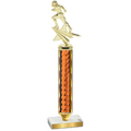 Value Orange Glacier Football Trophy