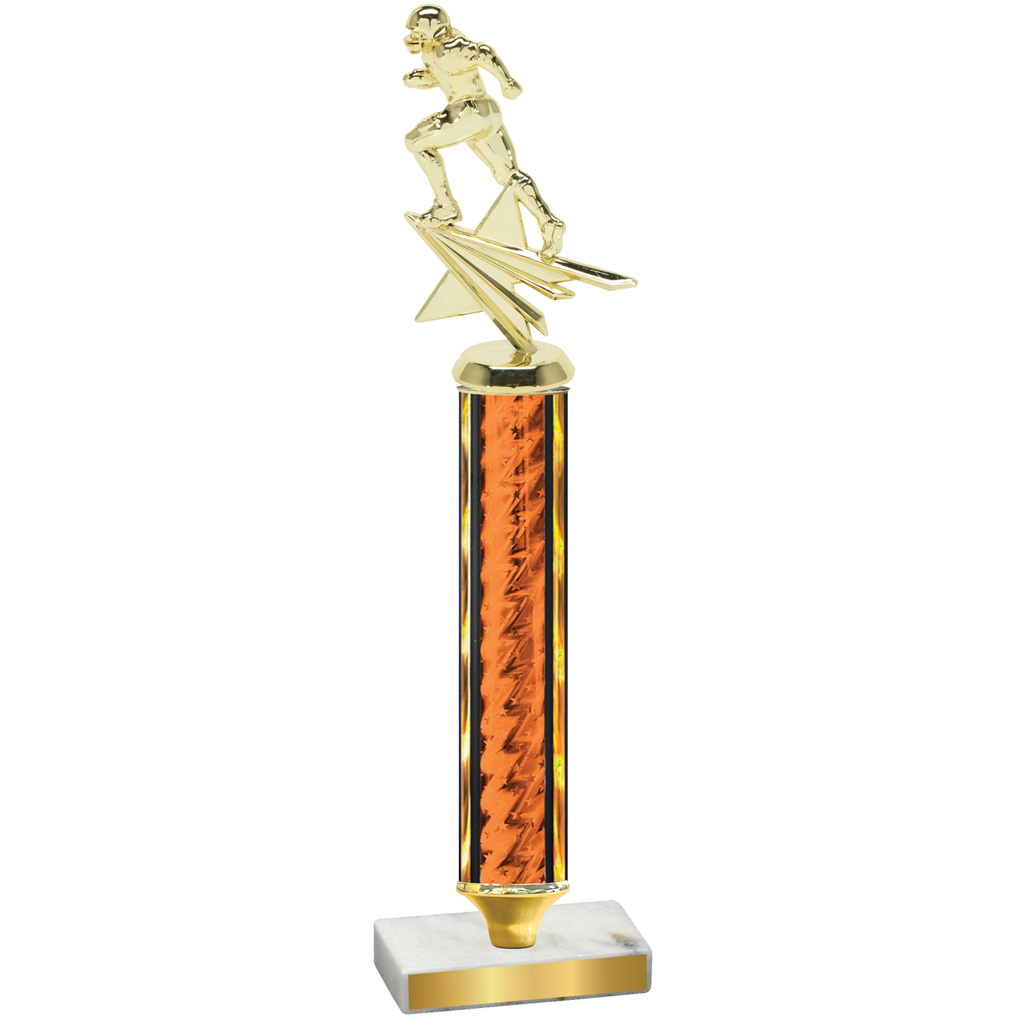 Value Orange Glacier Football Trophy