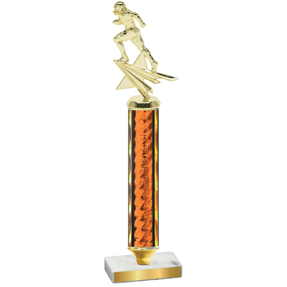 Value Orange Glacier Football Trophy