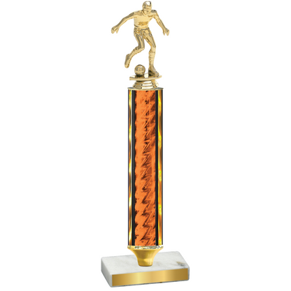 Value Orange Glacier Soccer Trophy