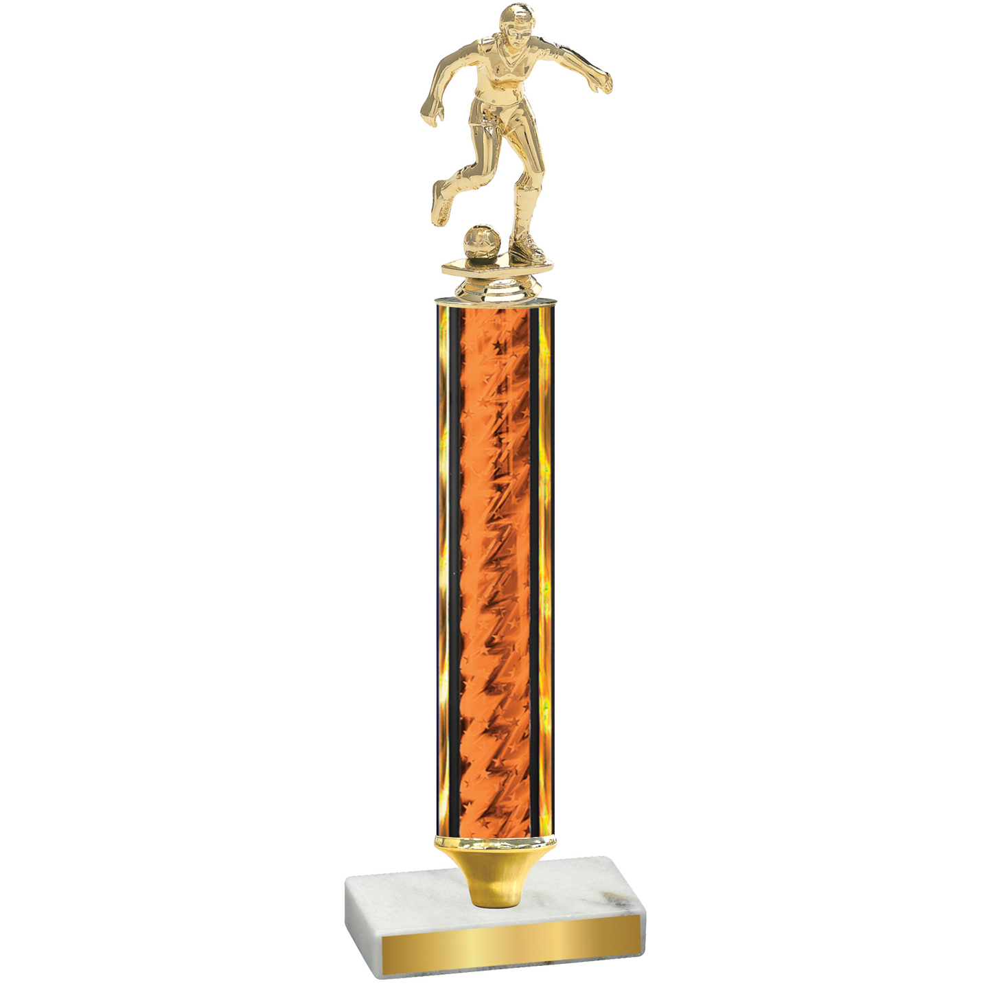 Value Orange Glacier Soccer Trophy