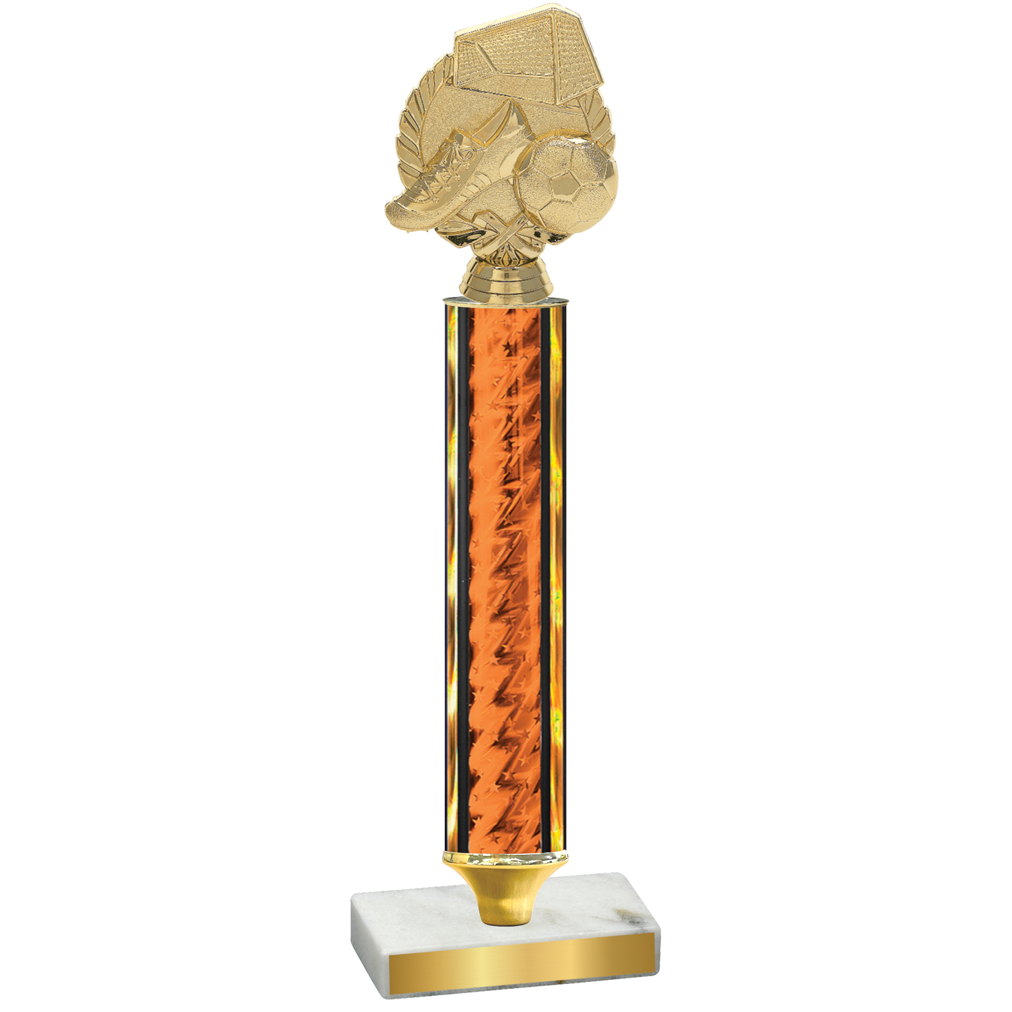 Value Orange Glacier Soccer Trophy