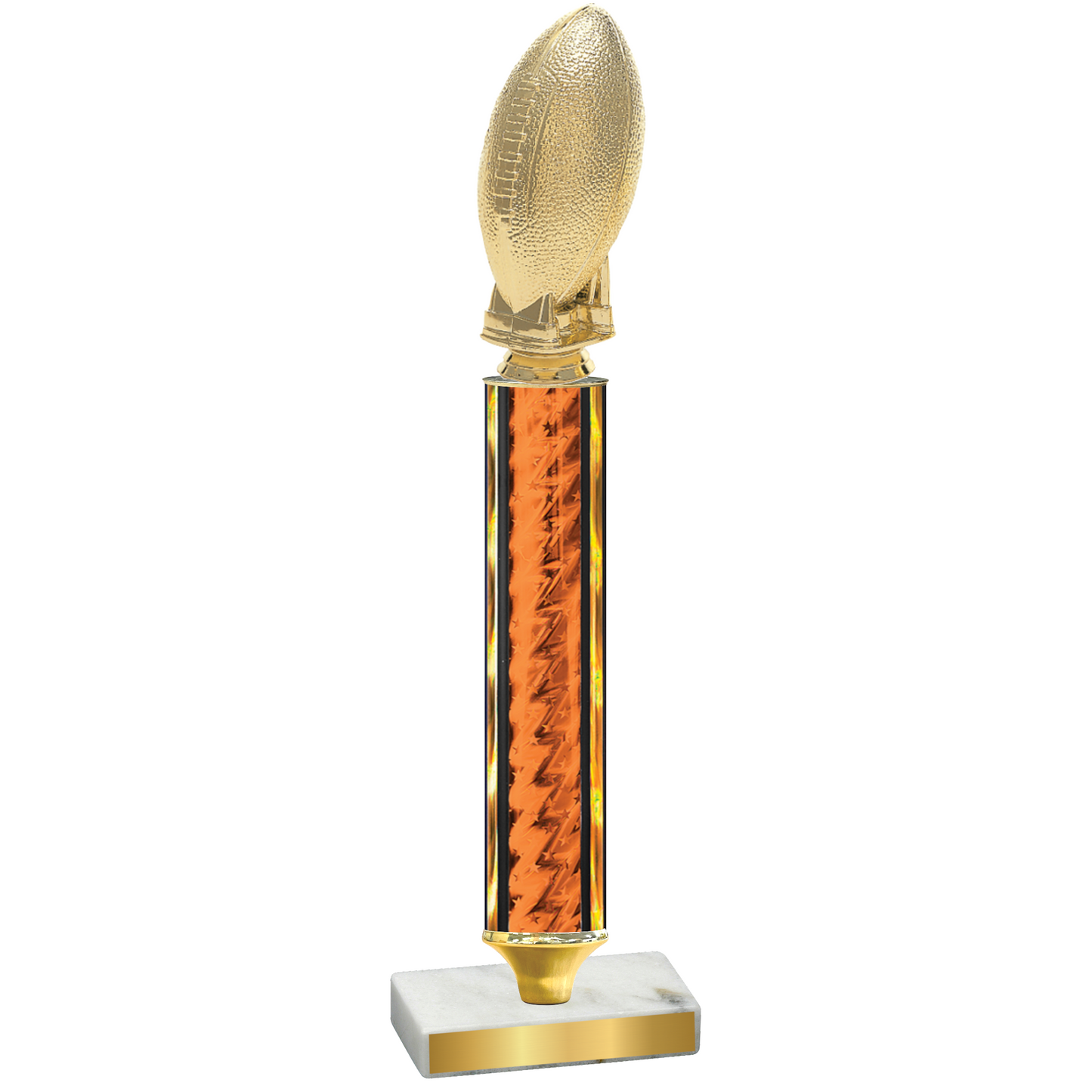 Value Orange Glacier Football Trophy