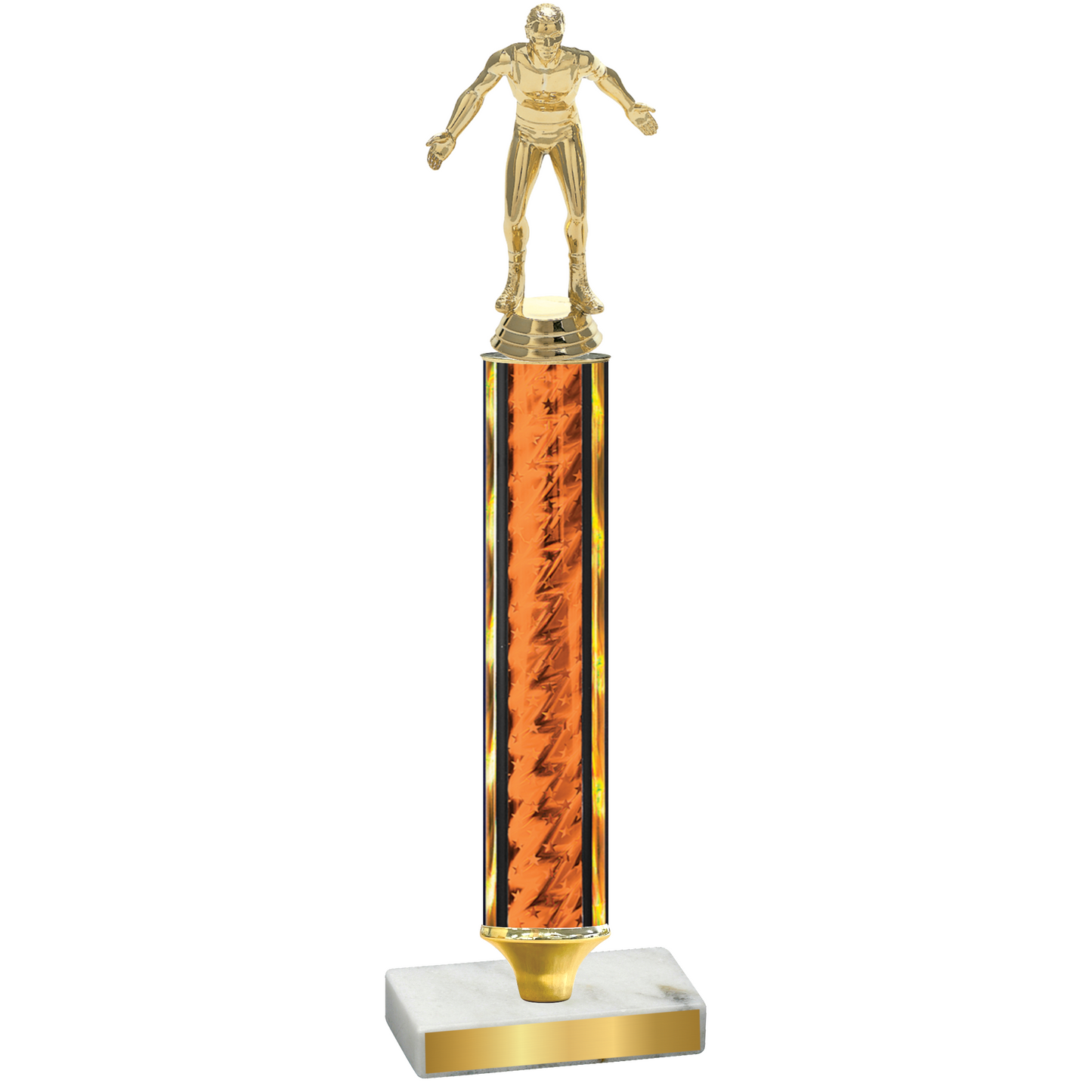 Value Orange Glacier Wrestling Trophy