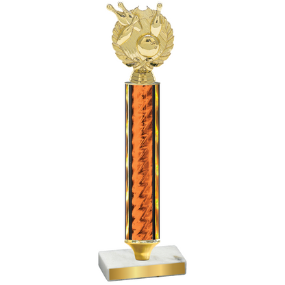 Value Orange Glacier Bowling Trophy