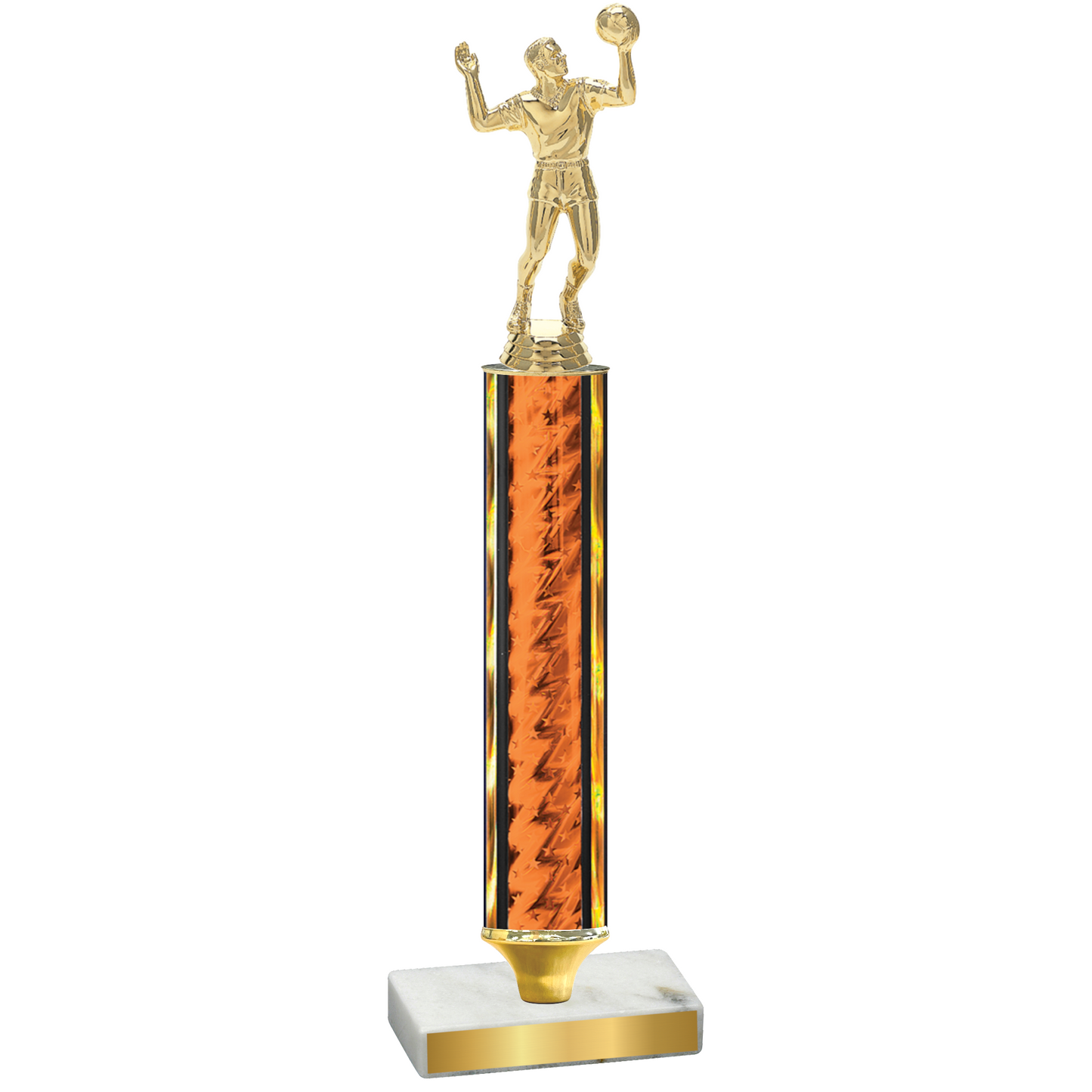 Value Orange Glacier Volleyball Trophy