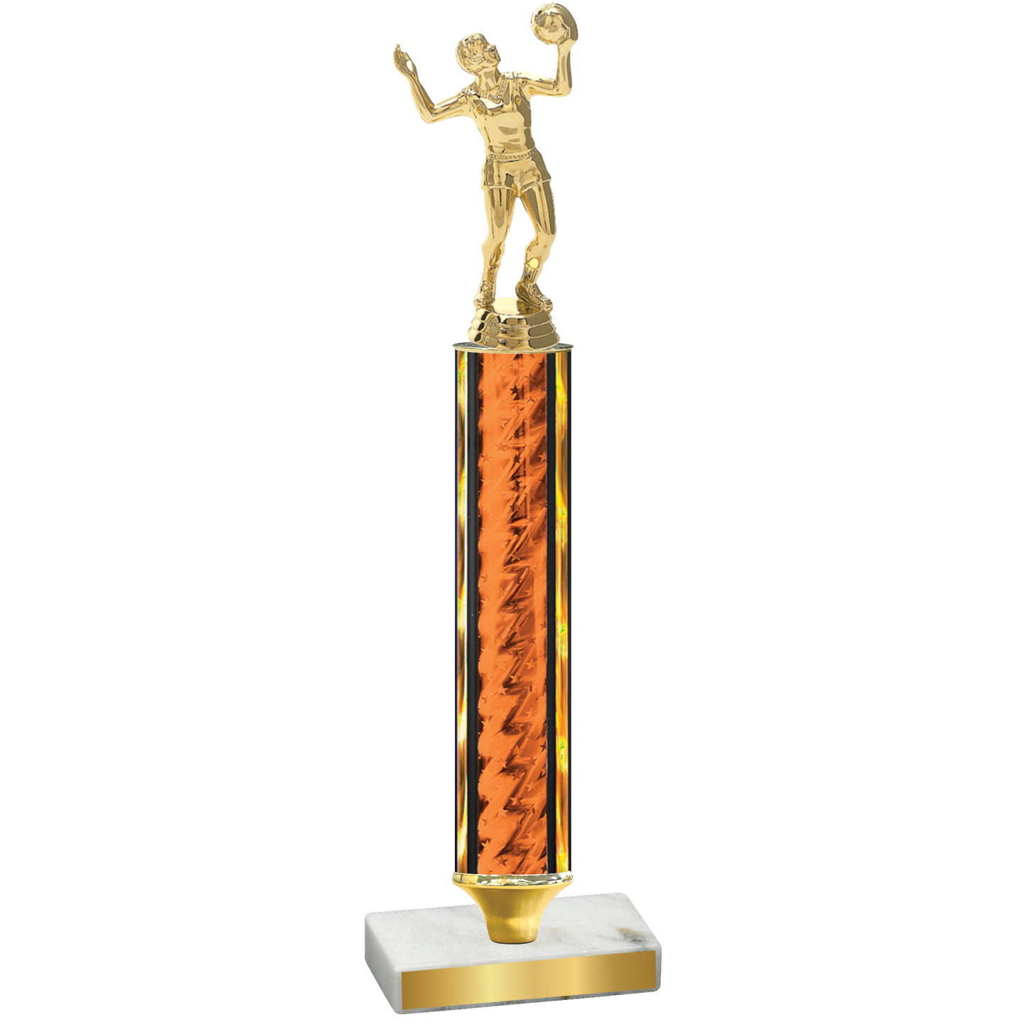 Value Orange Glacier Volleyball Trophy