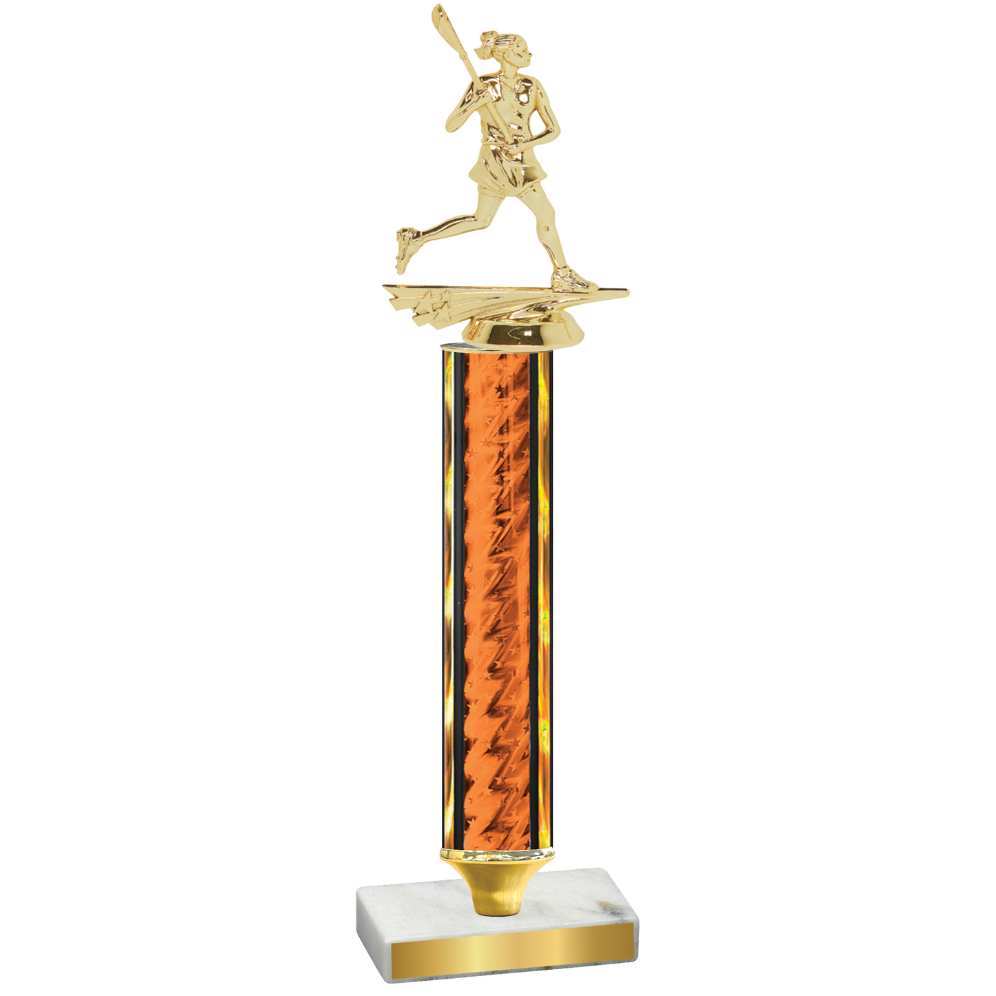 Value Orange Glacier Lacrosse Trophy