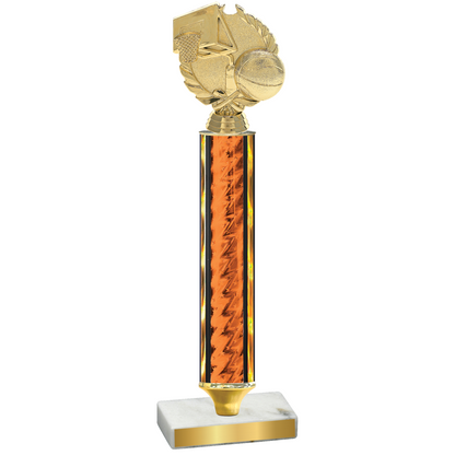 Value Orange Glacier Basketball Trophy