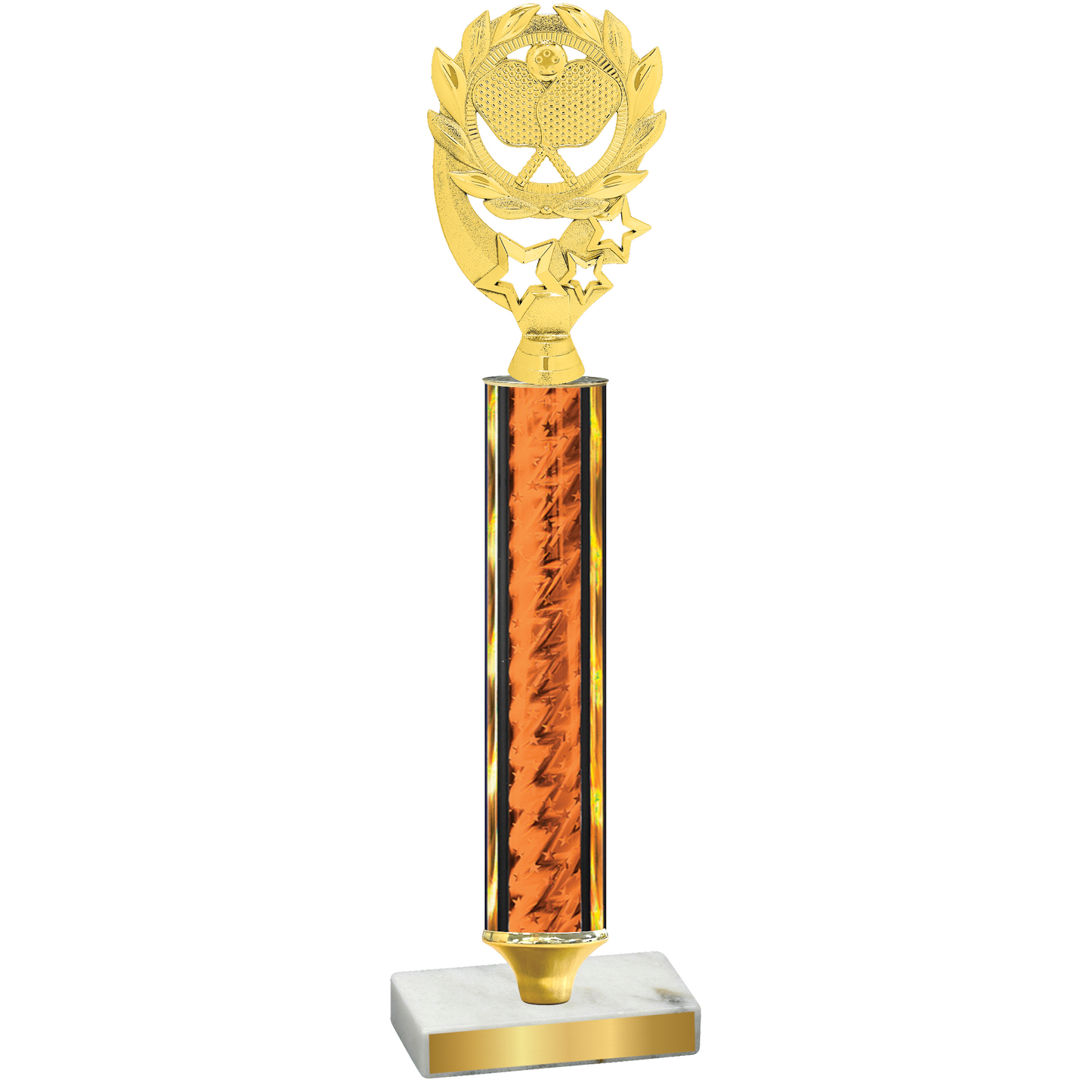 Value Orange Glacier Pickleball Trophy