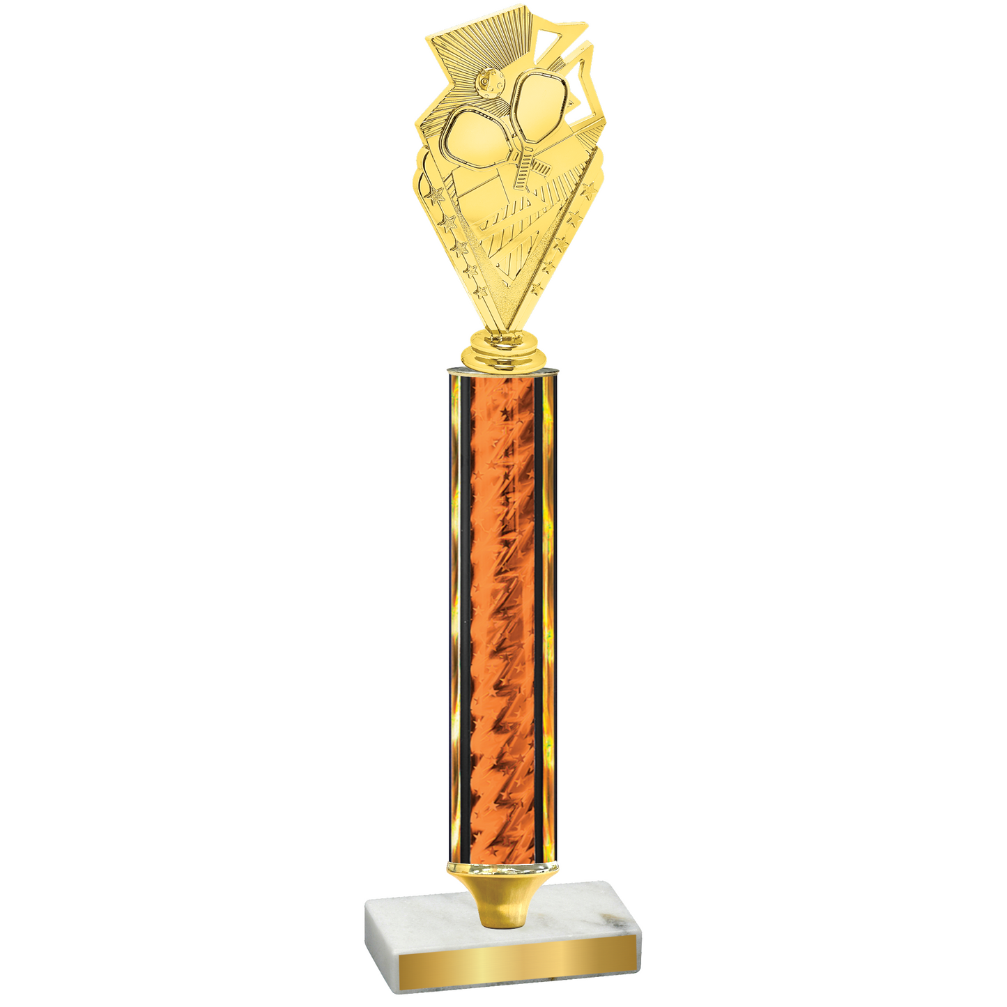 Value Orange Glacier Pickleball Trophy