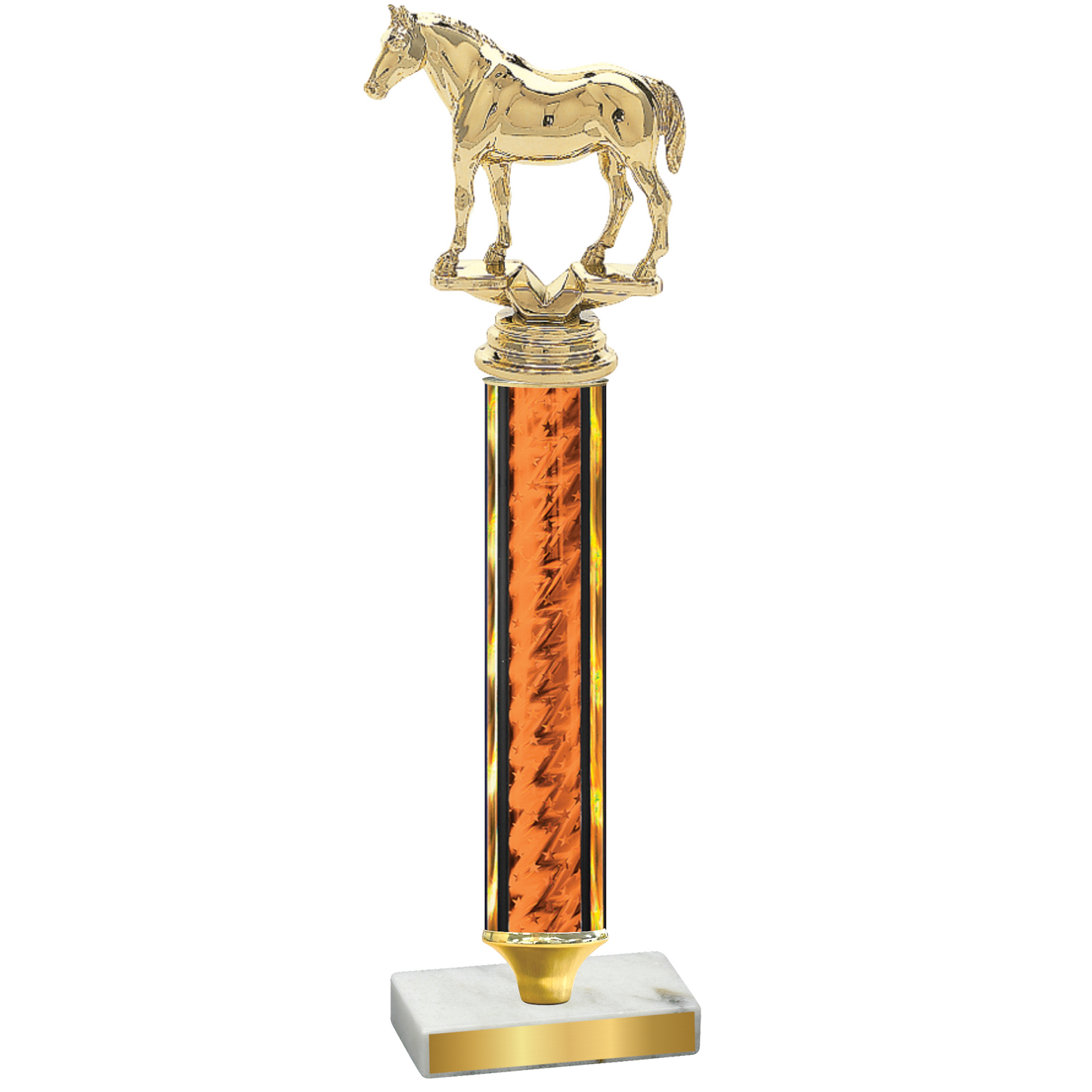 Value Orange Glacier Horses Trophy