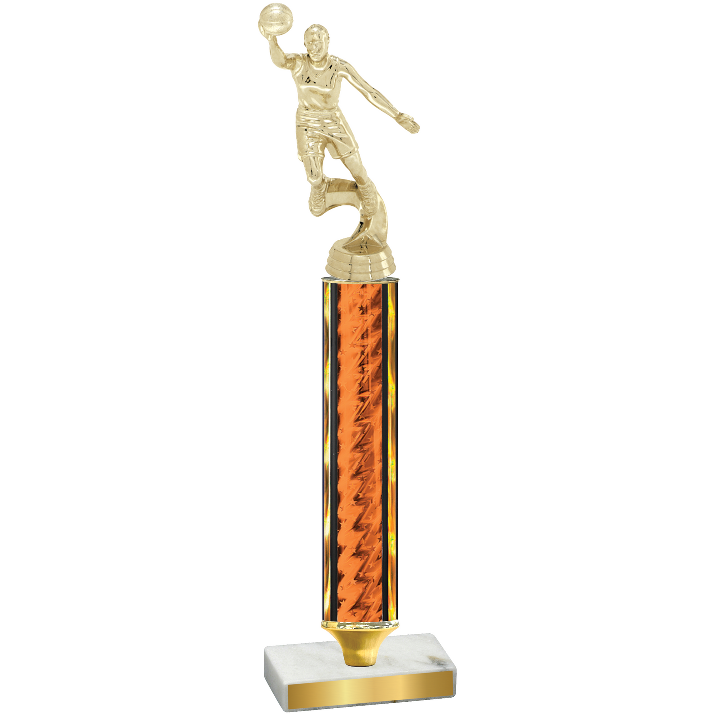 Value Orange Glacier Basketball Trophy