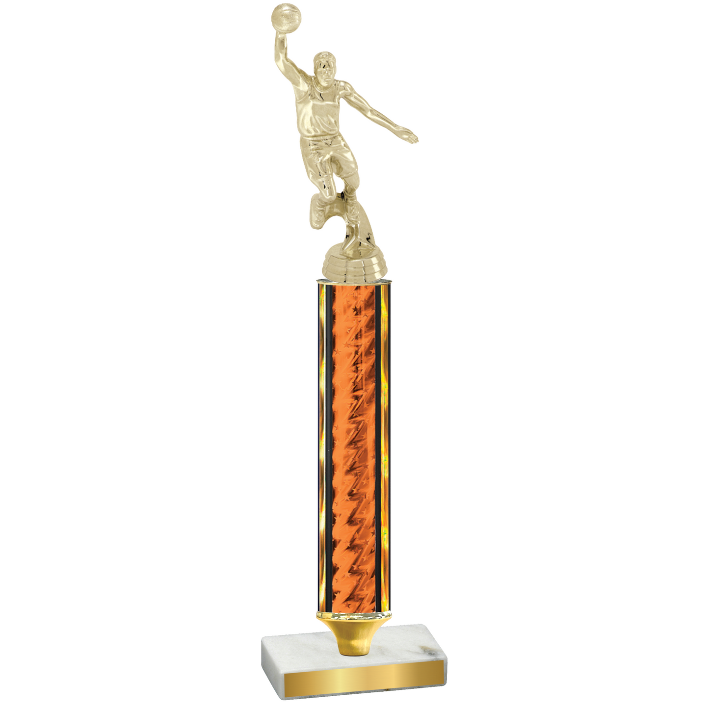 Value Orange Glacier Basketball Trophy