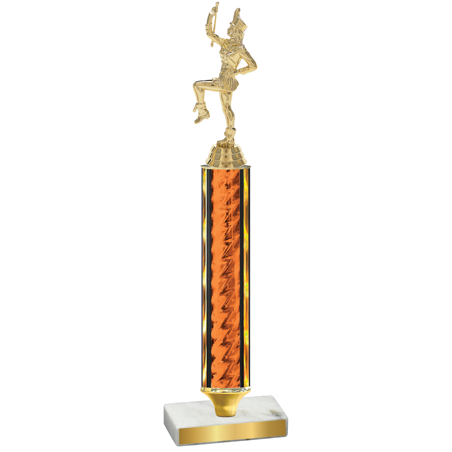 Value Orange Glacier Majorette Trophy