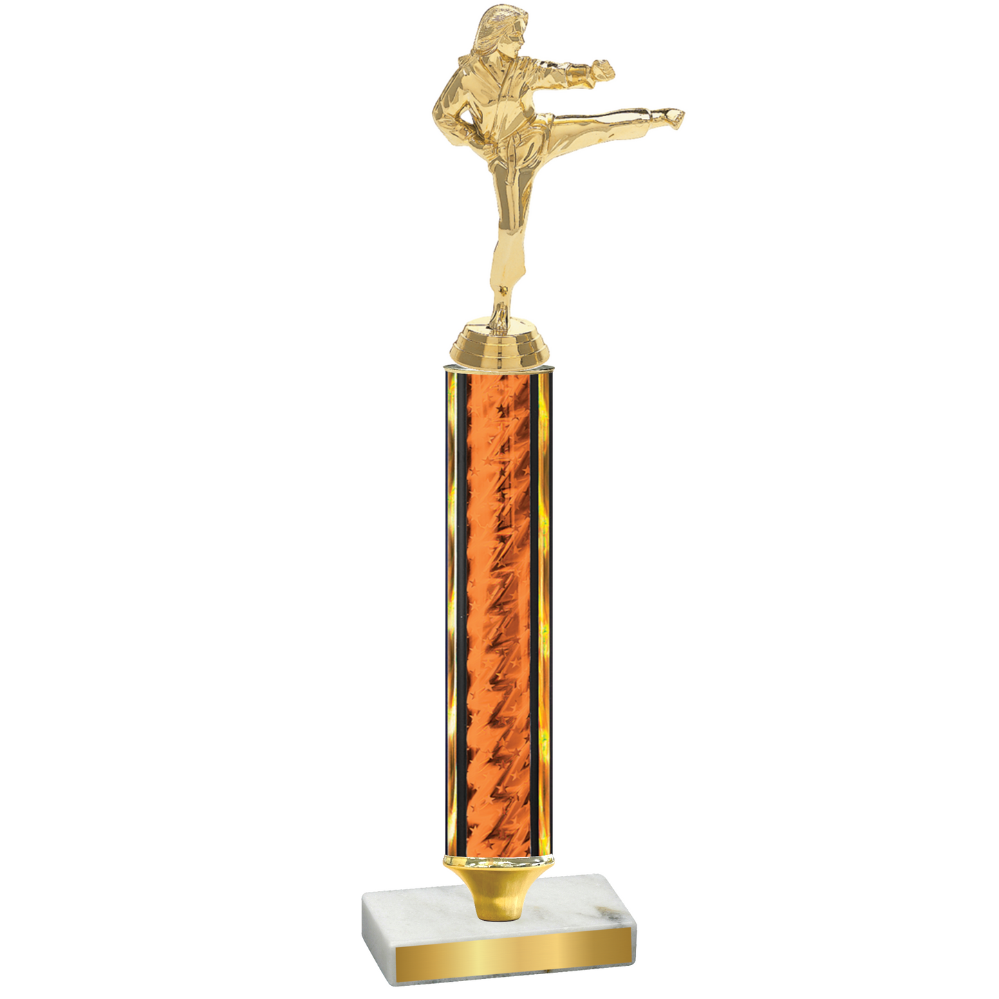 Value Orange Glacier Karate Trophy