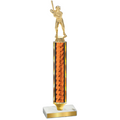 Value Orange Glacier Baseball Trophy