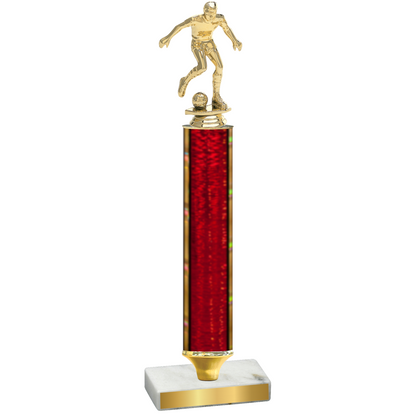 Value Red Glacier Soccer Trophy