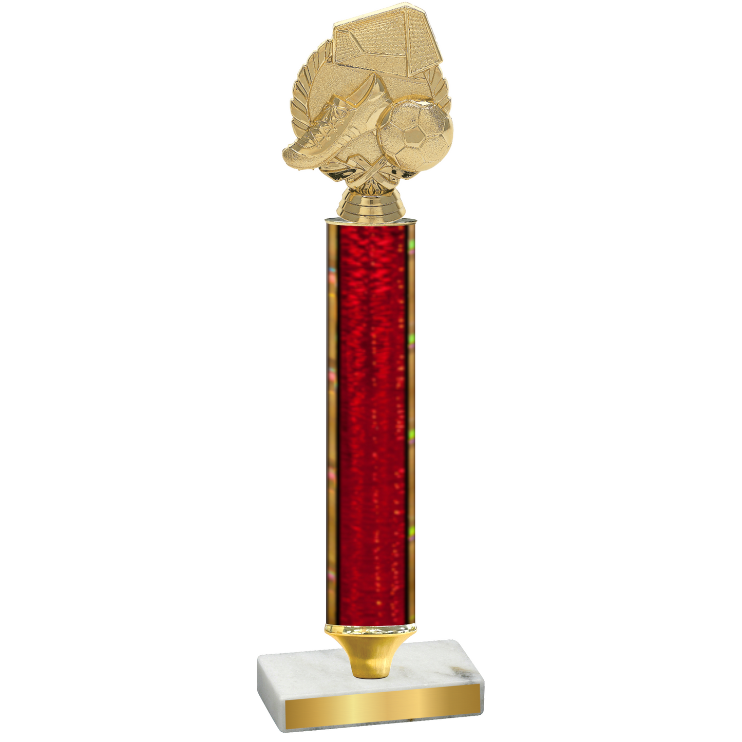 Value Red Glacier Soccer Trophy