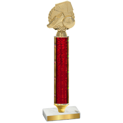 Value Red Glacier Soccer Trophy