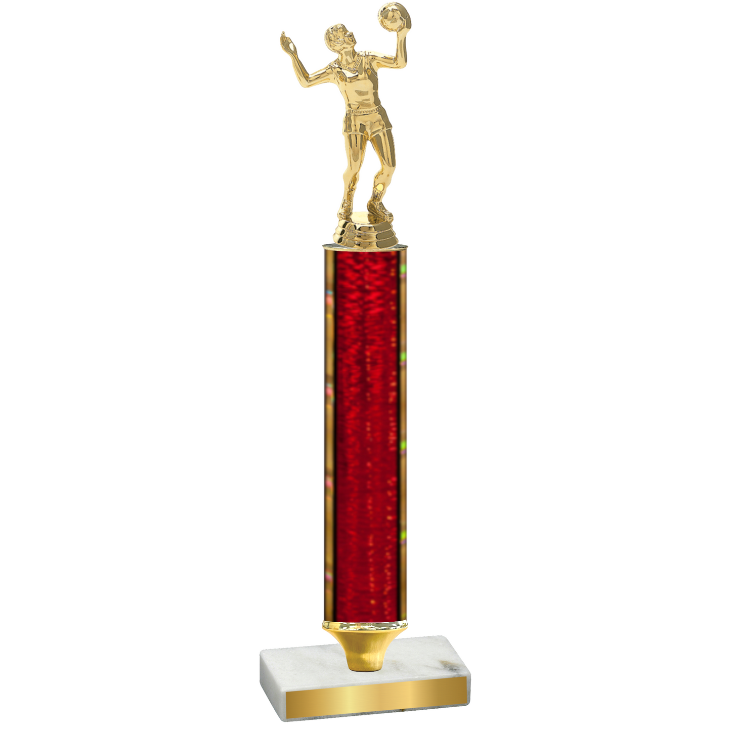 Value Red Glacier Volleyball Trophy