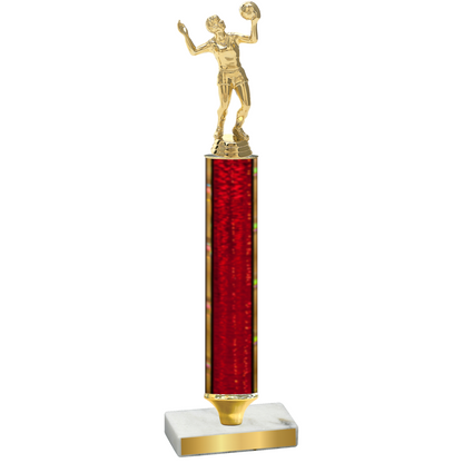 Value Red Glacier Volleyball Trophy