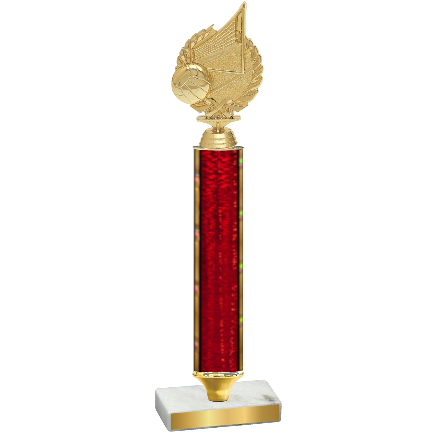 Value Red Glacier Volleyball Trophy