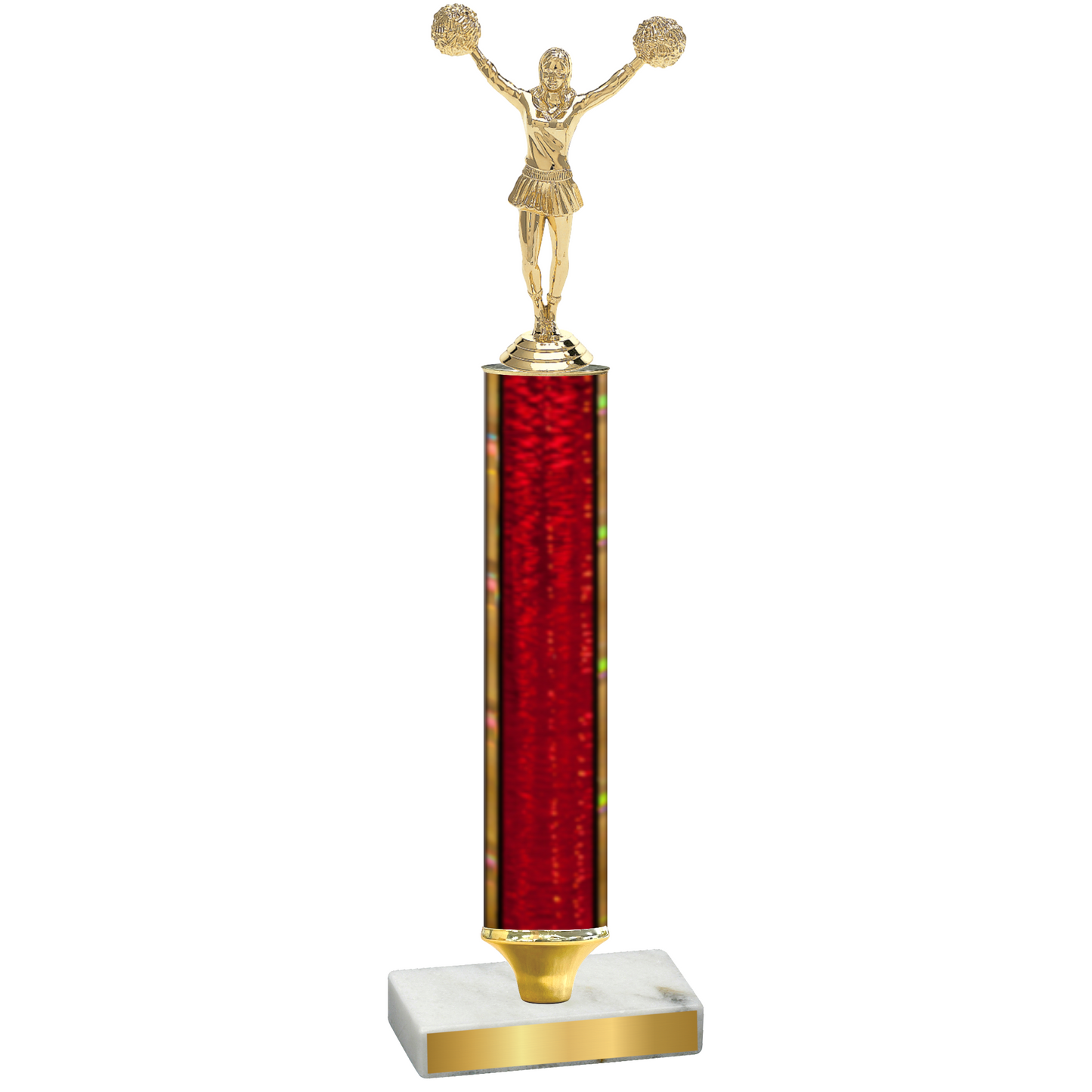 Value Red Glacier Cheerleading Trophy