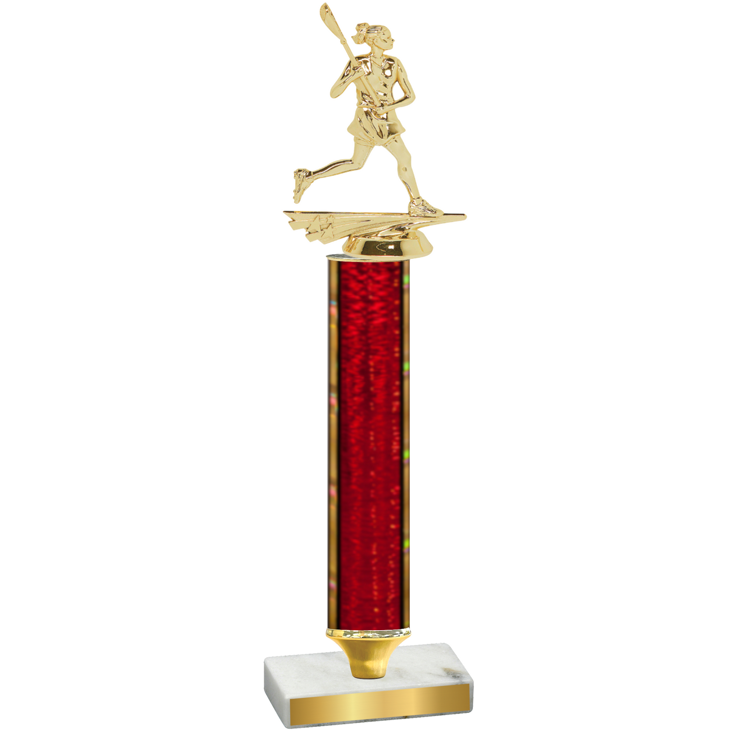 Value Red Glacier Lacrosse Trophy