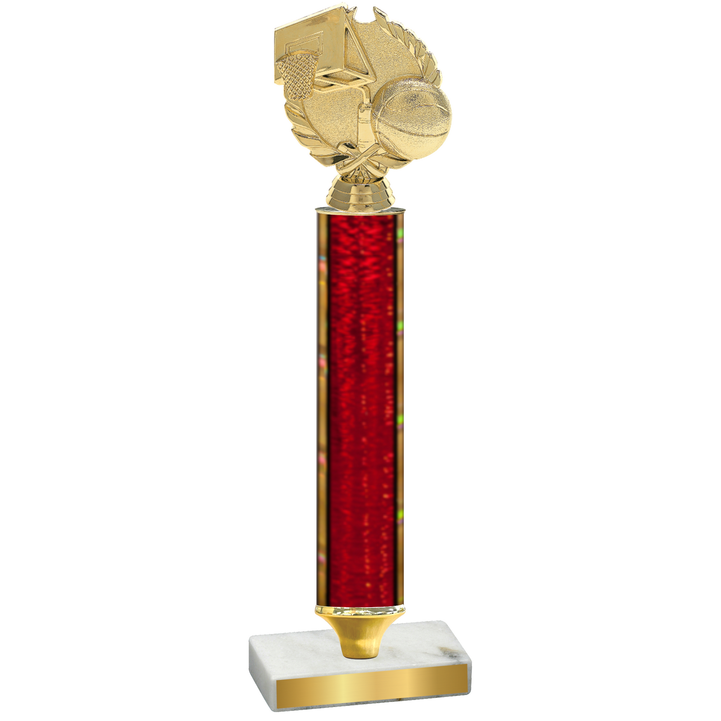 Value Red Glacier Basketball Trophy