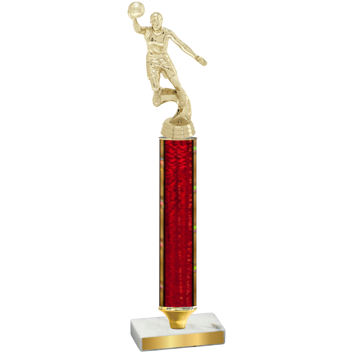 Value Red Glacier Basketball Trophy