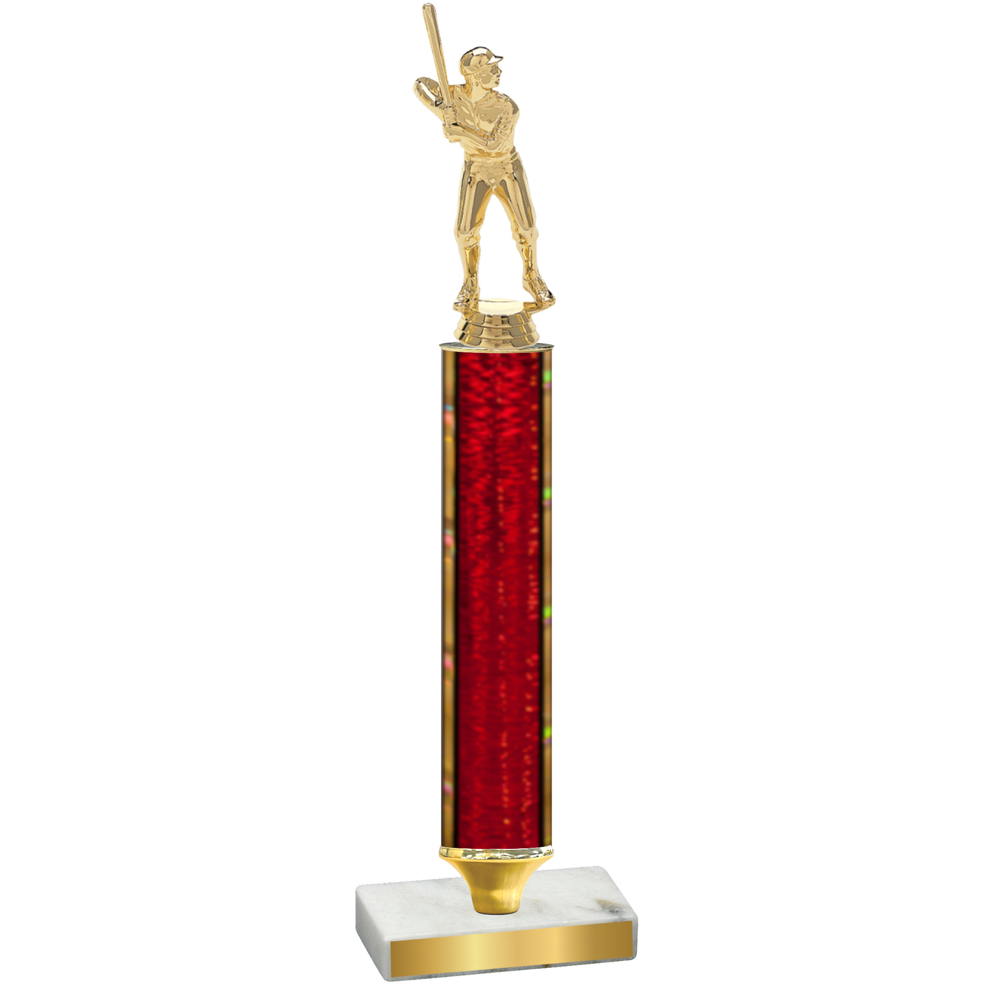 Value Red Glacier Baseball Trophy