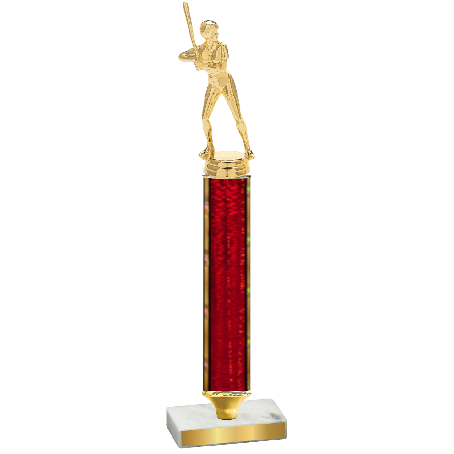 Value Red Glacier Softball Trophy