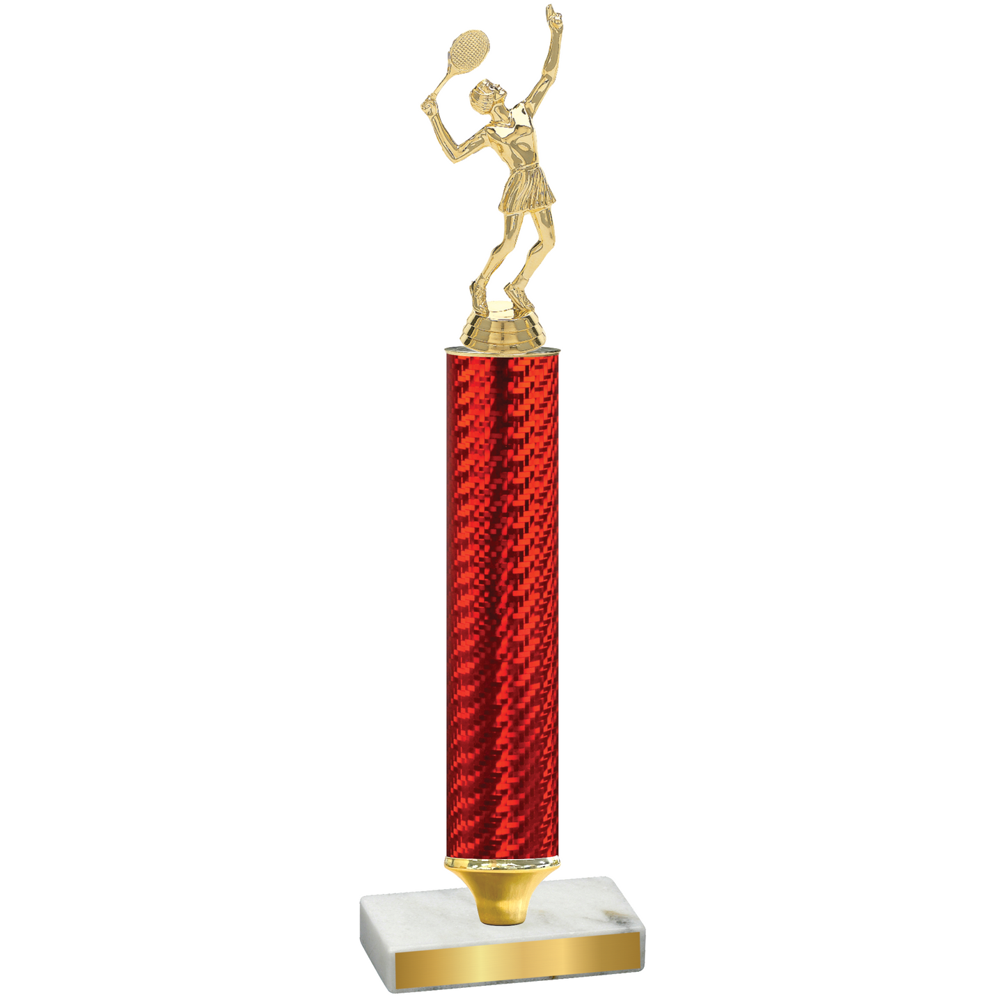 Value Red Carbon Fiber Tennis Trophy