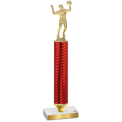 Value Red Carbon Fiber Volleyball Trophy