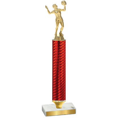 Value Red Carbon Fiber Volleyball Trophy