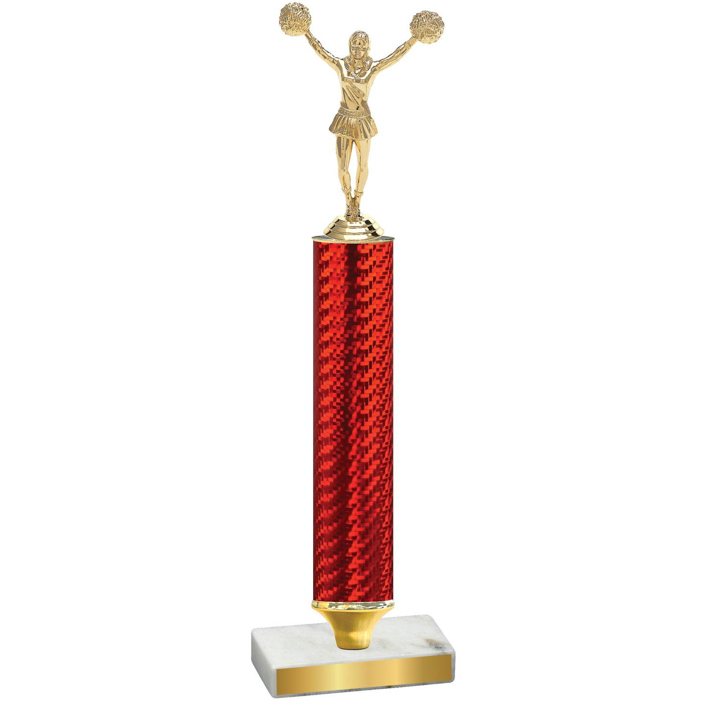 Value Red Carbon Fiber Cheerleading Trophy