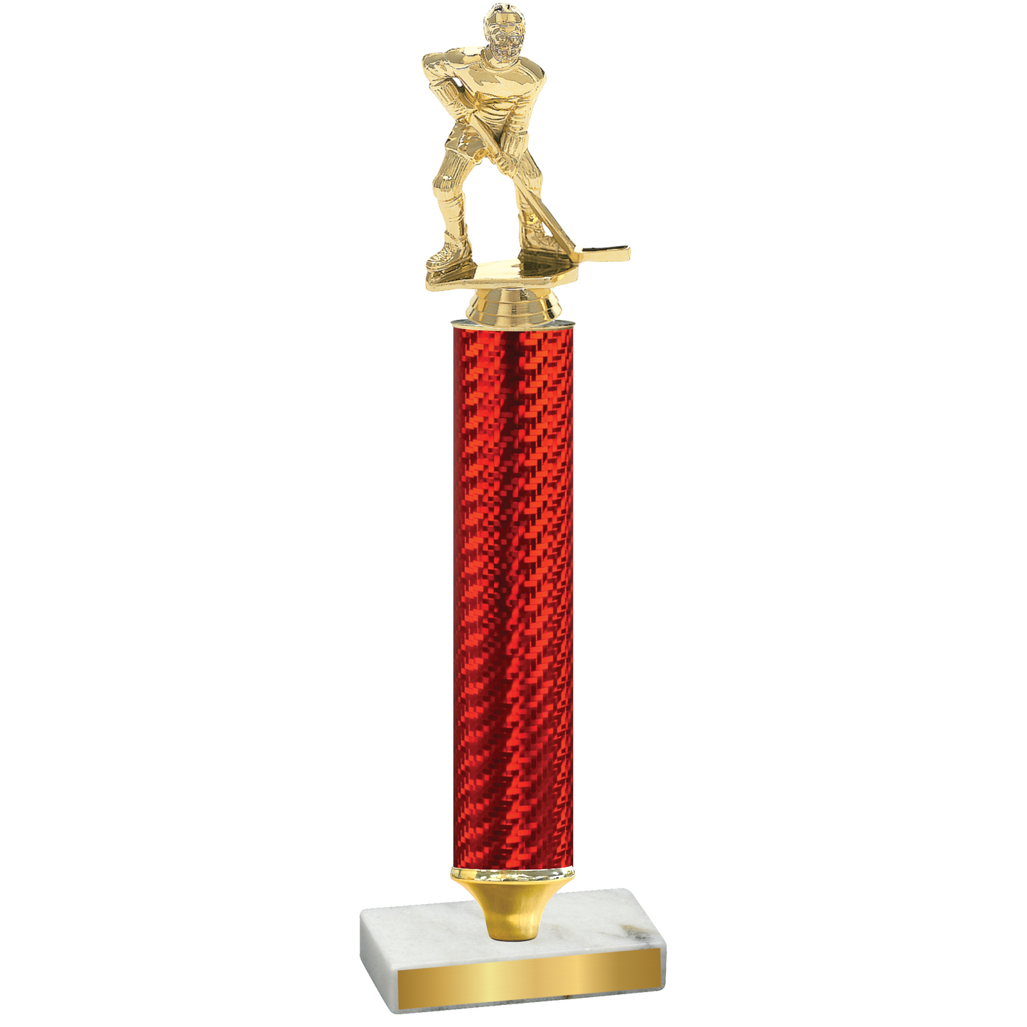 Value Red Carbon Fiber Hockey Trophy