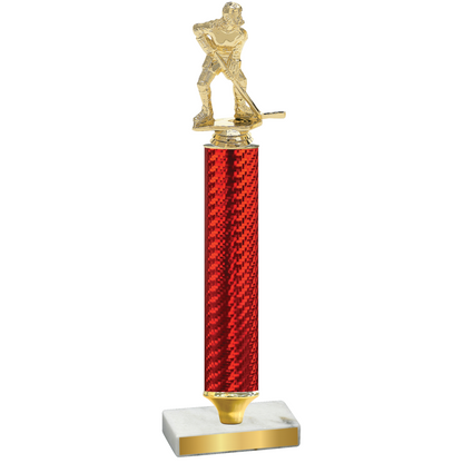 Value Red Carbon Fiber Hockey Trophy